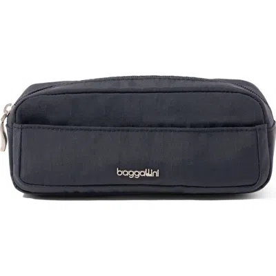 Baggallini Long Pocket Cosmetic Bag In Black