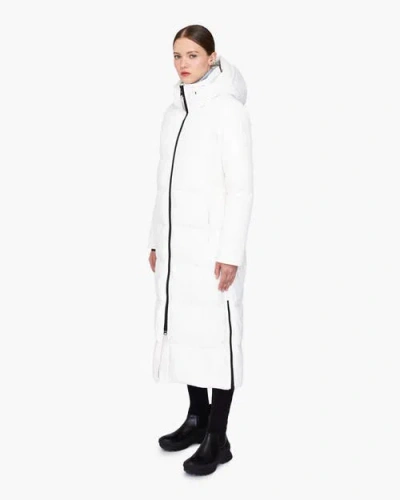 Quartz Co. Sofia 2.0 | Hooded Down Winter Jacket In White