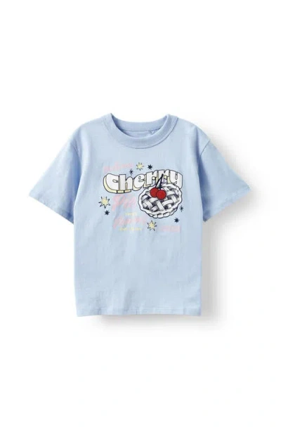 Cotton On Kids Kid's Poppy Oversize Graphic Print Tee In Blue