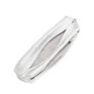 Baggallini Long Pocket Cosmetic Bag In Silver