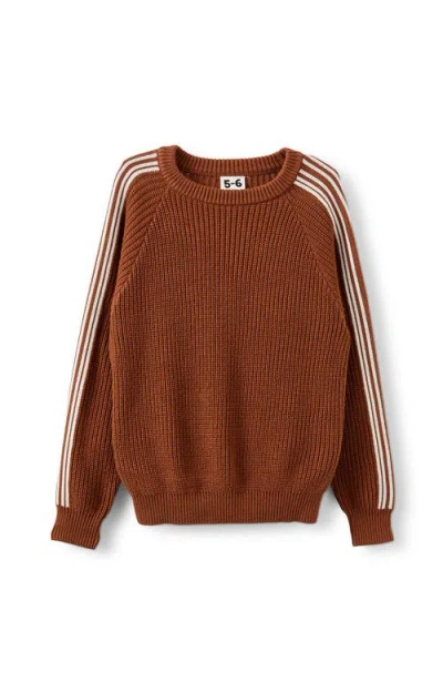 Cotton On Kids Kid's Blake Knit Crew In Brown