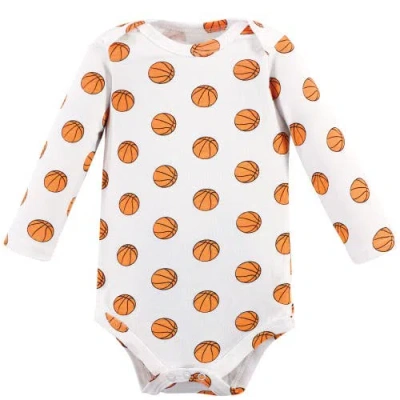 Hudson Baby Soft Cotton Long-sleeve Infant Bodysuit Bundle In Multi