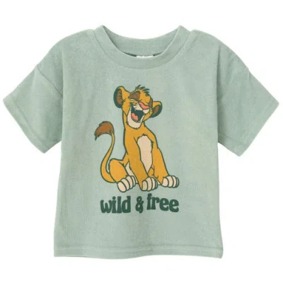 Disney Loop Terry T-shirt & Shorts Set In Green