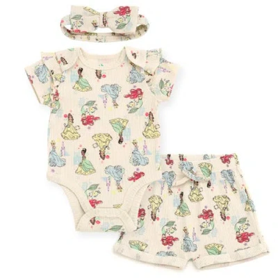 Disney Bodysuit Shorts & Headband Set In Multi
