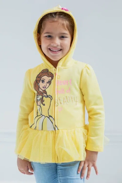 Disney Princess Zip-up Hoodie In Yellow