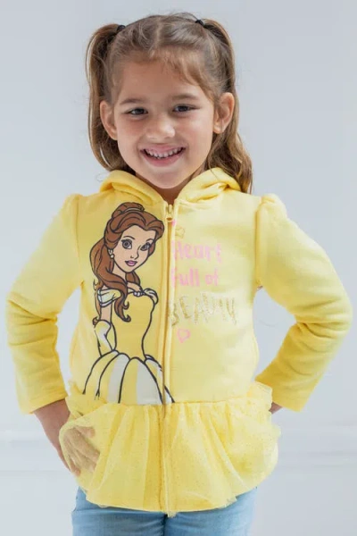 Disney Princess Zip-up Hoodie In Yellow