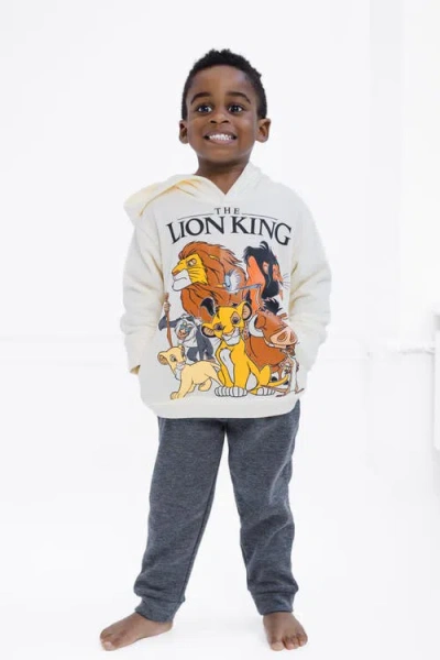 Disney Lion King Simba Fleece Hoodie & Pants Set In Neutral