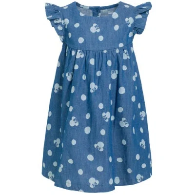 Disney Minnie Mouse Sleeveless Chambray Dress In Blue