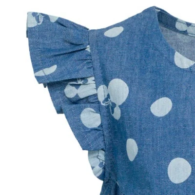 Disney Minnie Mouse Sleeveless Chambray Dress In Blue