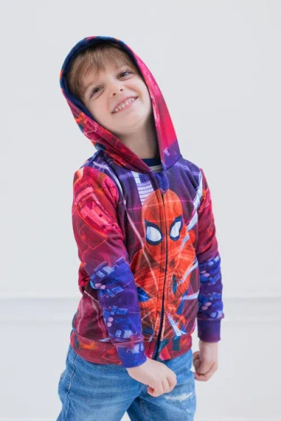 Marvel Spider-man Sublimated Pullover Hoodie In Red