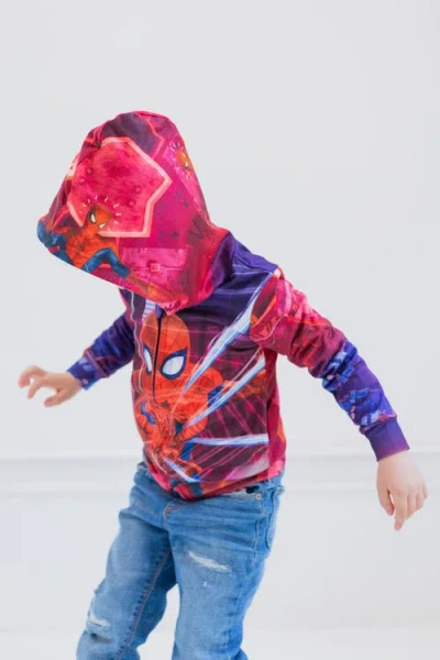 Marvel Spider-man Sublimated Pullover Hoodie In Red
