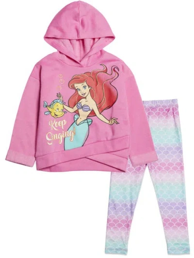 Disney Princess Hoodie & Leggings Set In Pink