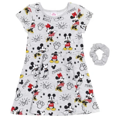 Disney Skater Dress & Scrunchie Set In Multi