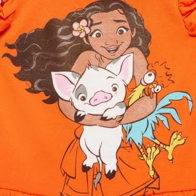 Disney Moana T-shirt & Leggings Set In Orange