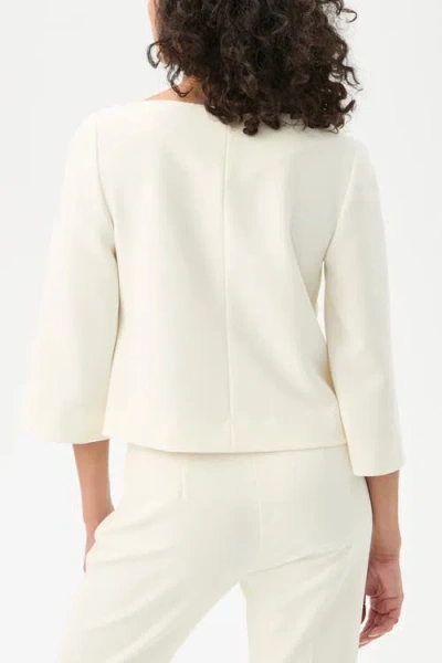 Trina Turk Haddy Boxy Suiting Top In Multi