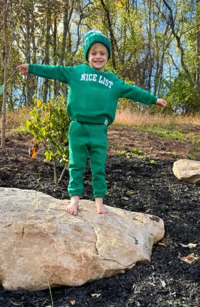 Bits & Bows Nice List Sweatshirt In Green