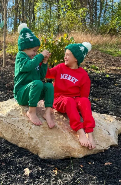 Bits & Bows Nice List Sweatshirt In Green