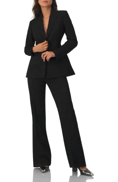 Ivonne Straight-leg Pants With Zipper In Black