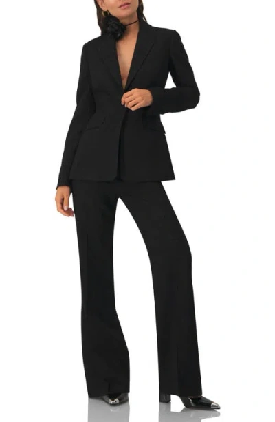 Ivonne Straight-leg Pants With Zipper In Black