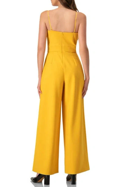 Ivonne Wide-leg Yellow Jumpsuit In Yellow
