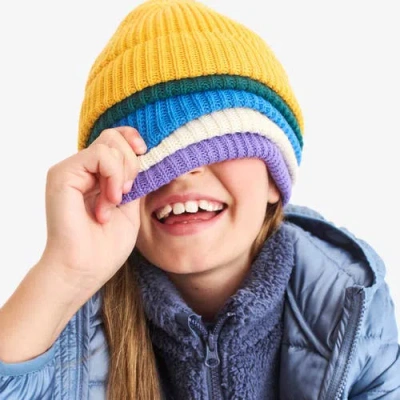 Primary Kids Cotton Beanie In Yellow