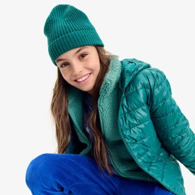 Primary Kids Cotton Beanie In Green