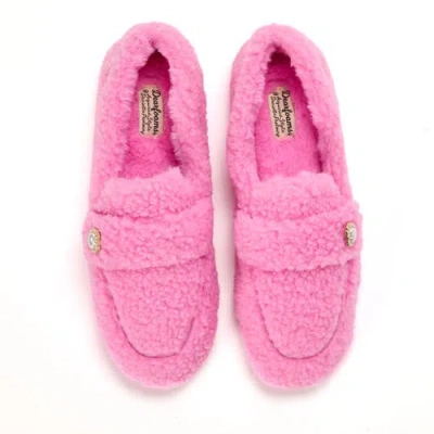 Dearfoams Madeline Luxe Teddy Loafer In Pink