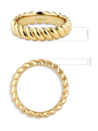 Devata Rope Band Ring In Gold
