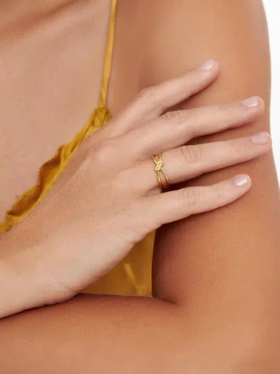 Devata Love Knot Ring In Gold