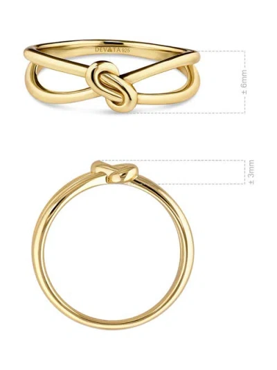 Devata Love Knot Ring In Gold