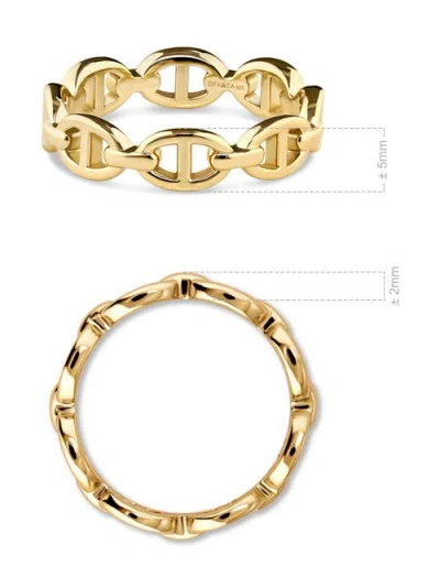 Devata Mariner Anchor Ring In Gold