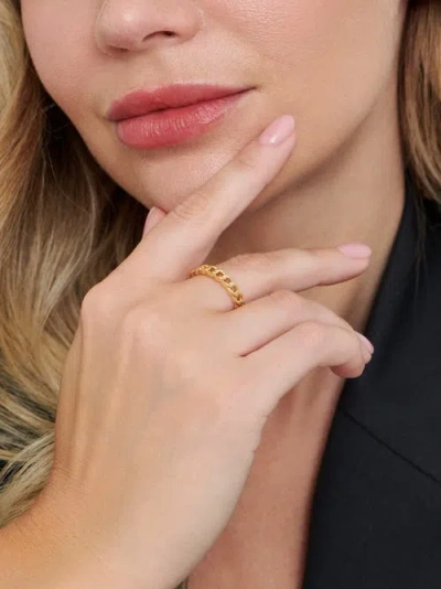 Devata Cuban Link Ring In Gold