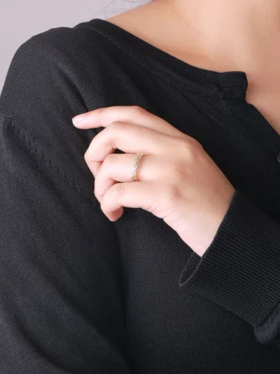 Devata Daisy Flower Ring In Gold