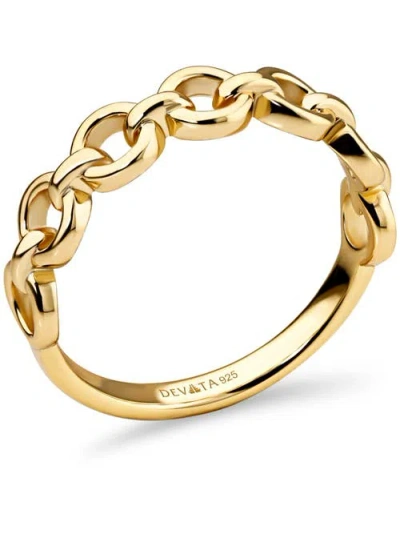 Devata Cable Link Ring In Gold