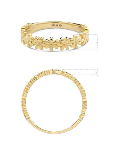 Devata Daisy Flower Ring In Gold