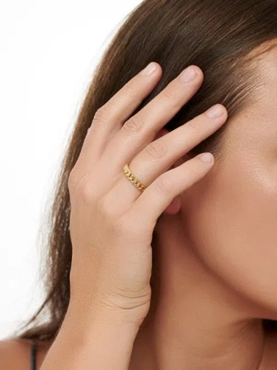 Devata Cuban Link Ring In Gold