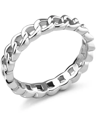 Devata Curb Link Ring In Metallic