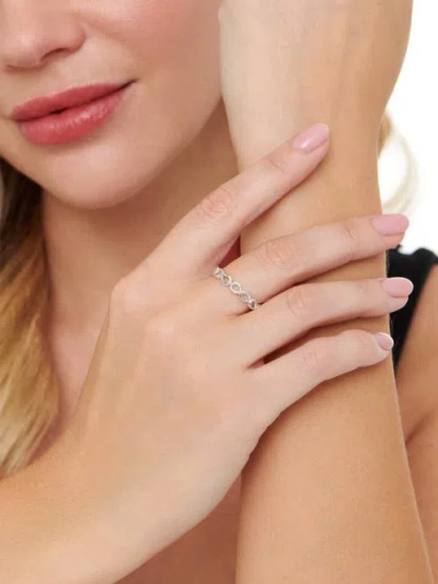 Devata Infinity Eternity Ring In Metallic