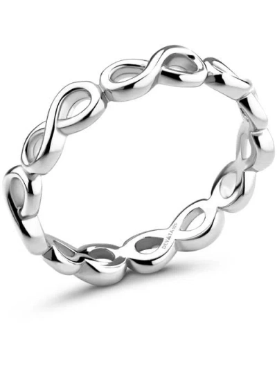 Devata Infinity Eternity Ring In Metallic