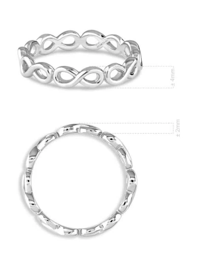 Devata Infinity Eternity Ring In Metallic