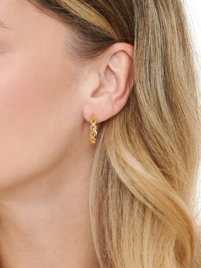 Devata Infinity Hoop Earrings In Gold
