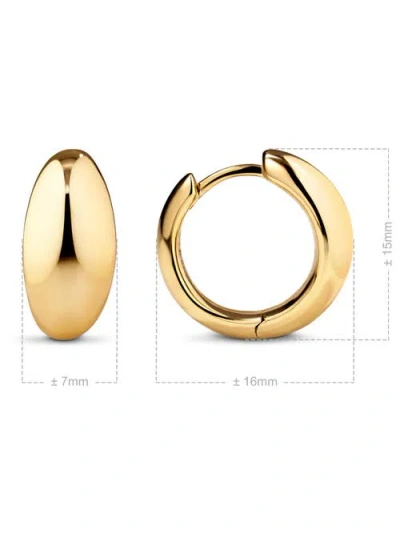 Devata Dome Hoop Earrings In Gold