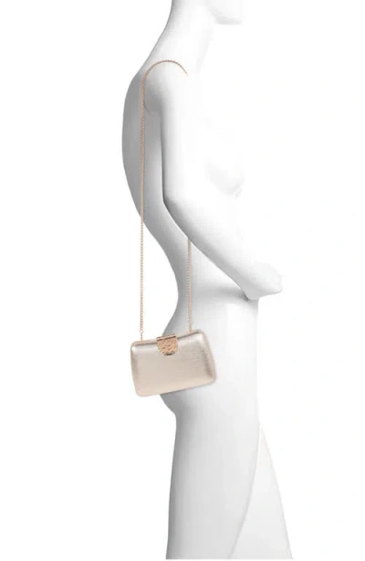 Jewel Badgley Mischka Tatum Faux Leather Clutch In Gold