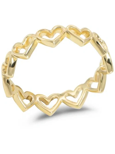 Devata Open Heart Eternity Ring In Gold