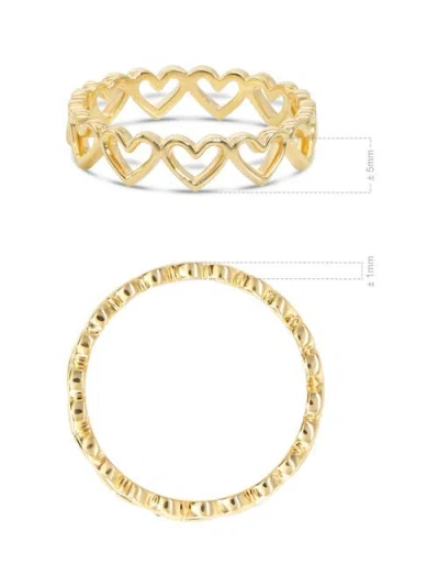 Devata Open Heart Eternity Ring In Gold
