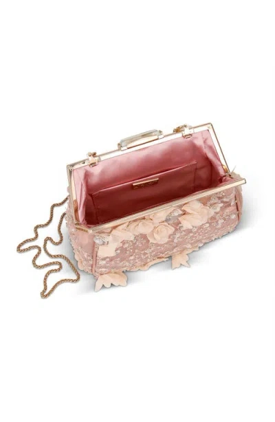 Jewel Badgley Mischka Bea Couture Pouch Clutch In Pink