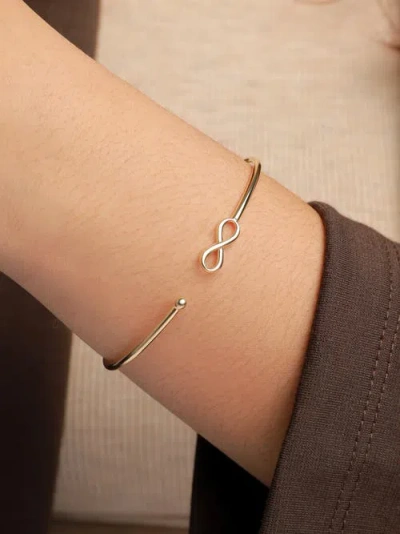 Devata Infinity Bangle Bracelet In Gold