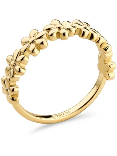 Devata Daisy Flower Ring In Gold