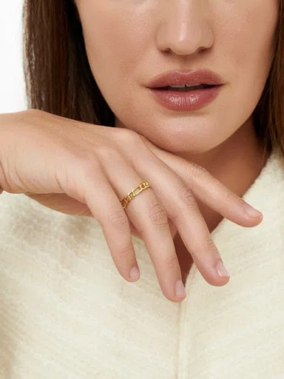 Devata Figaro Link Ring In Gold