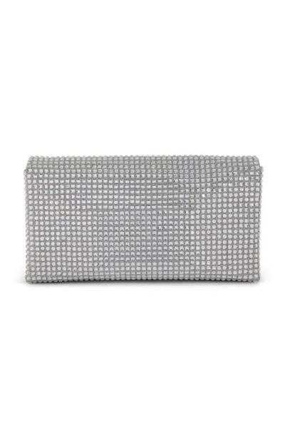 Jewel Badgley Mischka Jayden Crystal Envelope In Silver